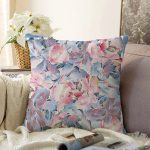 - Sonil-K3871-Gorsel - Realhomes Suluboya Desenli Dijital Baskılı Modern Raşel Kadife Yastık Kırlent Kılıfı Realhomes