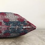 Çiçek Motifli Özel Tasarım Dijital Baskılı Modern Raşel Kadife Yastık Kırlent Kılıfı Realhomes