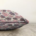 - Sonil-K3877-Gorsel-2 - Realhomes  Krem Zeminde Çiçek Motifli Özel Tasarım Dijital Baskılı Modern Raşel Kadife Yastık Kırlent Kılıfı Realhomes