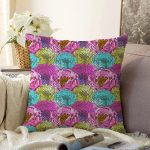 - Sonil-K3883-Gorsel - Realhomes  Multi Color Özel Tasarım Dijital Baskılı Modern Raşel Kadife Yastık Kırlent Kılıfı Realhomes