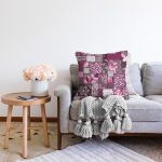 - Sonil-K3889-Gorsel-1 - Realhomes  Patchwork Desen Dijital Baskılı Modern Raşel Kadife Yastık Kırlent Kılıfı Realhomes