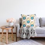 - Sonil-K3894-Gorsel-1 - Realhomes  Etnik Motifli Dijital Baskılı Modern Raşel Kadife Yastık Kırlent Kılıfı Realhomes