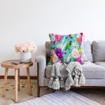 - Sonil-K3905-Gorsel-1 - Realhomes Summer Özel Seri Dijital Baskılı Modern Şönil Yastık Kırlent Kılıfı Realhomes