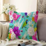 - Sonil-K3905-Gorsel - Realhomes Summer Özel Seri Dijital Baskılı Modern Şönil Yastık Kırlent Kılıfı Realhomes