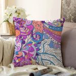 Etnik Motifli Özel Tasarım Dijital Baskılı Modern Raşel Kadife Yastık Kırlent Kılıfı Realhomes