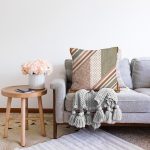 Yaprak Ve Puanlı Özel Tasarım Dijital Baskılı Modern Raşel Kadife Yastık Kırlent Kılıfı Realhomes