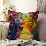 - Sonil-K3960-Gorsel - Realhomes  Soyut Renkli Özel Tasarım Dijital Baskılı Modern Raşel Kadife Yastık Kırlent Kılıfı Realhomes