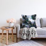 - Sonil-K3970-Gorsel-1 - Realhomes Tavus Kuşu Tüyü Desenli Özel Tasarım Dijital Baskılı Modern Raşel Kadife Yastık Kırlent Kılıfı Realhomes