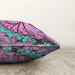 Fraktal Motifli Özel Tasarım Dijital Baskılı Modern Raşel Kadife Yastık Kırlent Kılıfı Realhomes