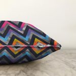 - Sonil-K3975-Gorsel-2 - Realhomes  Rengarenk Zikzak Motifli Özel Tasarım Dijital Baskılı Modern Raşel Kadife Yastık Kırlent Kılıfı Realhomes