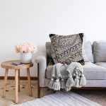 - Sonil-K3990-Gorsel-1 - Realhomes  Leopar Desenli Zeminde Zincir Motifli Özel Tasarım Dijital Baskılı Modern Raşel Kadife Yastık Kırlent Kılıfı Realhomes