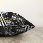 - Sonil-K3993-Gorsel-2 - Realhomes  Çiçek Ve Zincir Özel Tasarım Dijital Baskılı Modern Raşel Kadife Yastık Kırlent Kılıfı Realhomes