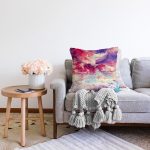 - Sonil-K3999-Gorsel-1 - Realhomes Sulu Boya Desenli Özel Tasarım Dijital Baskılı Modern Raşel Kadife Yastık Kırlent Kılıfı Realhomes