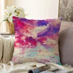 - Sonil-K3999-Gorsel - Realhomes Sulu Boya Desenli Özel Tasarım Dijital Baskılı Modern Raşel Kadife Yastık Kırlent Kılıfı Realhomes