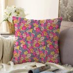 - Sonil-K4003-Gorsel - Realhomes Renkli Çiçek Motifli Özel Tasarım Dijital Baskılı Modern Raşel Kadife Yastık Kırlent Kılıfı Realhomes