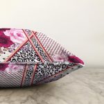 - Sonil-K4014-Gorsel-2 - Realhomes Leopar Ve Puanlı Zeminde Çiçek Motifli Özel Tasarım Dijital Baskılı Modern Raşel Kadife Yastık Kırlent Kılıfı Realhomes