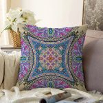 - Sonil-K4025-Gorsel - Realhomes Etnik Desenli Özel Tasarım Dijital Baskılı Modern Raşel Kadife Yastık Kırlent Kılıfı Realhomes