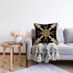 - Sonil-K4033-Gorsel-1 - Realhomes  Altın Desenli Özel Tasarım Dijital Baskılı Modern Raşel Kadife Yastık Kırlent Kılıfı Realhomes