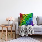 - Sonil-K4040-Gorsel-1 - Realhomes Rengarenk Kelebek Desenli Özel Tasarım Dijital Baskılı Modern Raşel Kadife Yastık Kırlent Kılıfı Realhomes