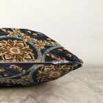 - Sonil-K4048-Gorsel-2 - Realhomes Siyah Zeminde Altın Motifli Ve Özel Tasarım Dijital Baskılı Modern Raşel Kadife Yastık Kırlent Kılıfı Realhomes