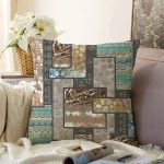 - Sonil-K4050-Gorsel - Realhomes Geometrik Desenli Özel Tasarım Dijital Baskılı Modern Raşel Kadife Yastık Kırlent Kılıfı Realhomes