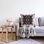 Halat Ve Kemer Motifli Özel Tasarım Dijital Baskılı Modern Raşel Kadife Yastık Kırlent Kılıfı Realhomes