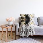 - Sonil-K4060-Gorsel-1 - Realhomes  Altın Desenli Özel Tasarım Dijital Baskılı Modern Raşel Kadife Yastık Kırlent Kılıfı Realhomes