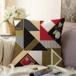 - Sonil-K4061-Gorsel - Realhomes  Geometrik Desenli Özel Tasarım Dijital Baskılı Modern Raşel Kadife Yastık Kırlent Kılıfı Realhomes