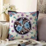 - Sonil-K4069-Gorsel - Realhomes  Çiçek Desenli Özel Tasarım Dijital Baskılı Modern Raşel Kadife Yastık Kırlent Kılıfı Realhomes