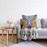 Mermer Motifli Özel Tasarım Dijital Baskılı Modern Raşel Kadife Yastık Kırlent Kılıfı Realhomes