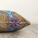 Mermer Motifli Özel Tasarım Dijital Baskılı Modern Raşel Kadife Yastık Kırlent Kılıfı Realhomes