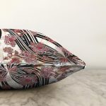 Etnik Çiçek Desenli Özel Tasarım Dijital Baskılı Modern Raşel Kadife Yastık Kırlent Kılıfı Realhomes