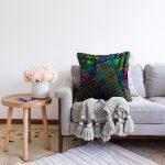 - Sonil-K4091-Gorsel-1 - Realhomes  Rengarenk Karmaşık Geometrik Desenli Özel Tasarım Dijital Baskılı Modern Raşel Kadife Yastık Kırlent Kılıfı Realhomes
