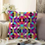 - Sonil-K4093-Gorsel - Realhomes Zikzak Zeminli Geometrik Motifli Özel Tasarım Dijital Baskılı Modern Raşel Kadife Yastık Kırlent Kılıfı Realhomes
