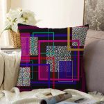- Sonil-K4095-Gorsel - Realhomes  Geometrik Motifli Özel Tasarım Dijital Baskılı Modern Raşel Kadife Yastık Kırlent Kılıfı Realhomes