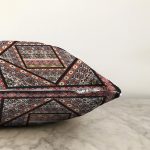 Etnik Desenli Özel Tasarım Dijital Baskılı Modern Raşel Kadife Yastık Kırlent Kılıfı Realhomes