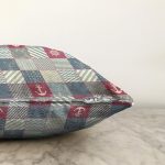 Patchwork Desenli Özel Tasarım Dijital Baskılı Modern Raşel Kadife Yastık Kırlent Kılıfı Realhomes