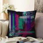 - Sonil-K4116-Gorsel - Realhomes  Abstract Desenli Özel Tasarım Dijital Baskılı Modern Raşel Kadife Yastık Kırlent Kılıfı Realhomes