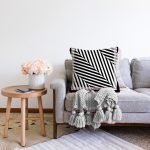 - Sonil-K4123-Gorsel-1 - Realhomes  Siyah Beyaz Geometrik Desenli Özel Tasarım Dijital Baskılı Modern Raşel Kadife Yastık Kırlent Kılıfı Realhomes