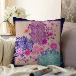 - Sonil-K4126-Gorsel - Realhomes Çiçek Desenli Özel Tasarım Dijital Baskılı Modern Raşel Kadife Yastık Kırlent Kılıfı Realhomes