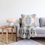 - Sonil-K4129-Gorsel-1 - Realhomes  Soyut Çiçek Motifli Özel Tasarım Dijital Baskılı Modern Raşel Kadife Yastık Kırlent Kılıfı Realhomes