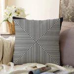 - Sonil-K4131-Gorsel - Realhomes Geometrik Desenli Özel Tasarım Dijital Baskılı Modern Şönil Yastık Kırlent Kılıfı Realhomes