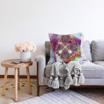 - Sonil-K4136-Gorsel-1 - Realhomes  Rengarenk Etnik Desenli Tasarım Dijital Baskılı Modern Raşel Kadife Yastık Kırlent Kılıfı Realhomes