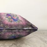 Çiçek Desenli Özel Tasarım Dijital Baskılı Modern Raşel Kadife Yastık Kırlent Kılıfı Realhomes