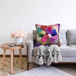 Soyut Ahşap Motifli Özel Tasarım Dijital Baskılı Modern Raşel Kadife Yastık Kırlent Kılıfı Realhomes