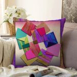 Soyut Ahşap Motifli Özel Tasarım Dijital Baskılı Modern Raşel Kadife Yastık Kırlent Kılıfı Realhomes