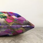 Soyut Ahşap Motifli Özel Tasarım Dijital Baskılı Modern Raşel Kadife Yastık Kırlent Kılıfı Realhomes