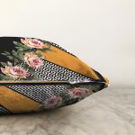 Çiçek Desenli Özel Tasarım Dijital Baskılı Modern Raşel Kadife Yastık Kırlent Kılıfı Realhomes