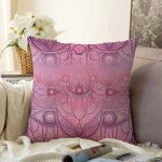 Modern Çini Temalı Dijital Baskılı Raşel Kadife Yastık Kırlent Kılıfı Realhomes