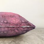 Modern Çini Temalı Dijital Baskılı Raşel Kadife Yastık Kırlent Kılıfı Realhomes